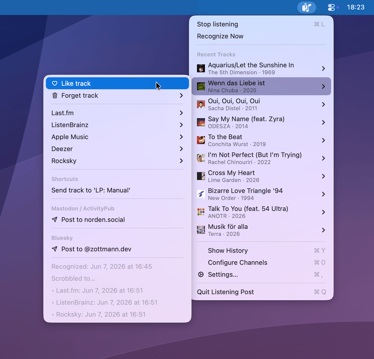 Menubar (light)